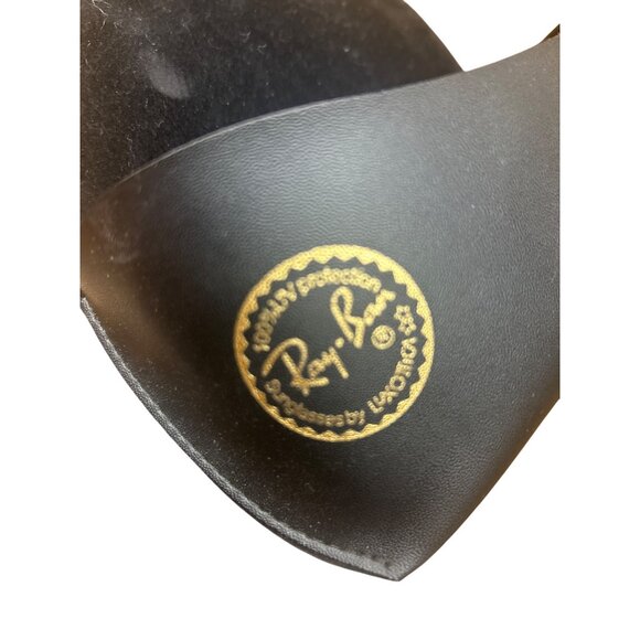 Ray-Ban Black Leather Sunglasses Case With Snap Closure - Picture 2 of 5